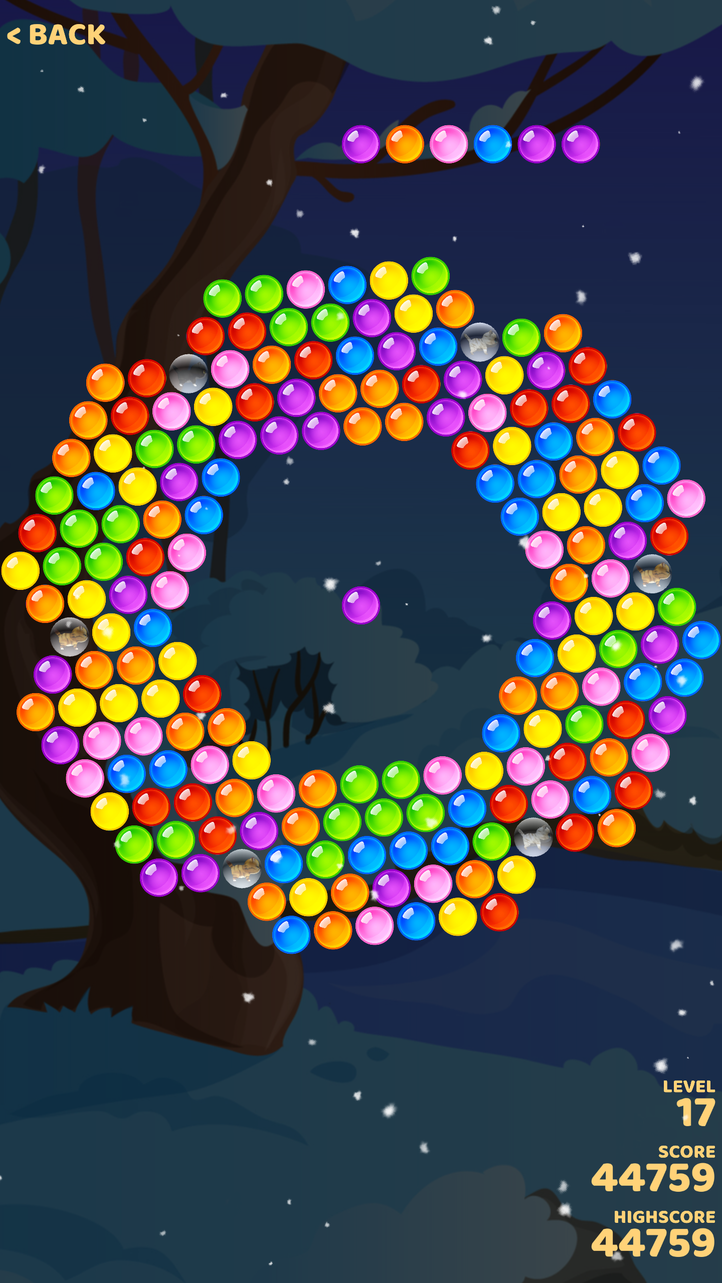 Bubble Cats 게임 스크린샷