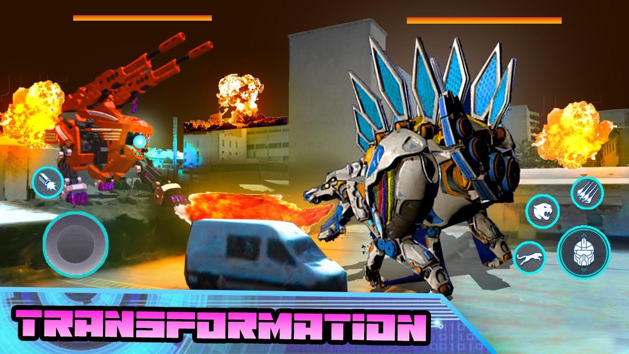 Robot Car Fight Transformers Game Screenshot