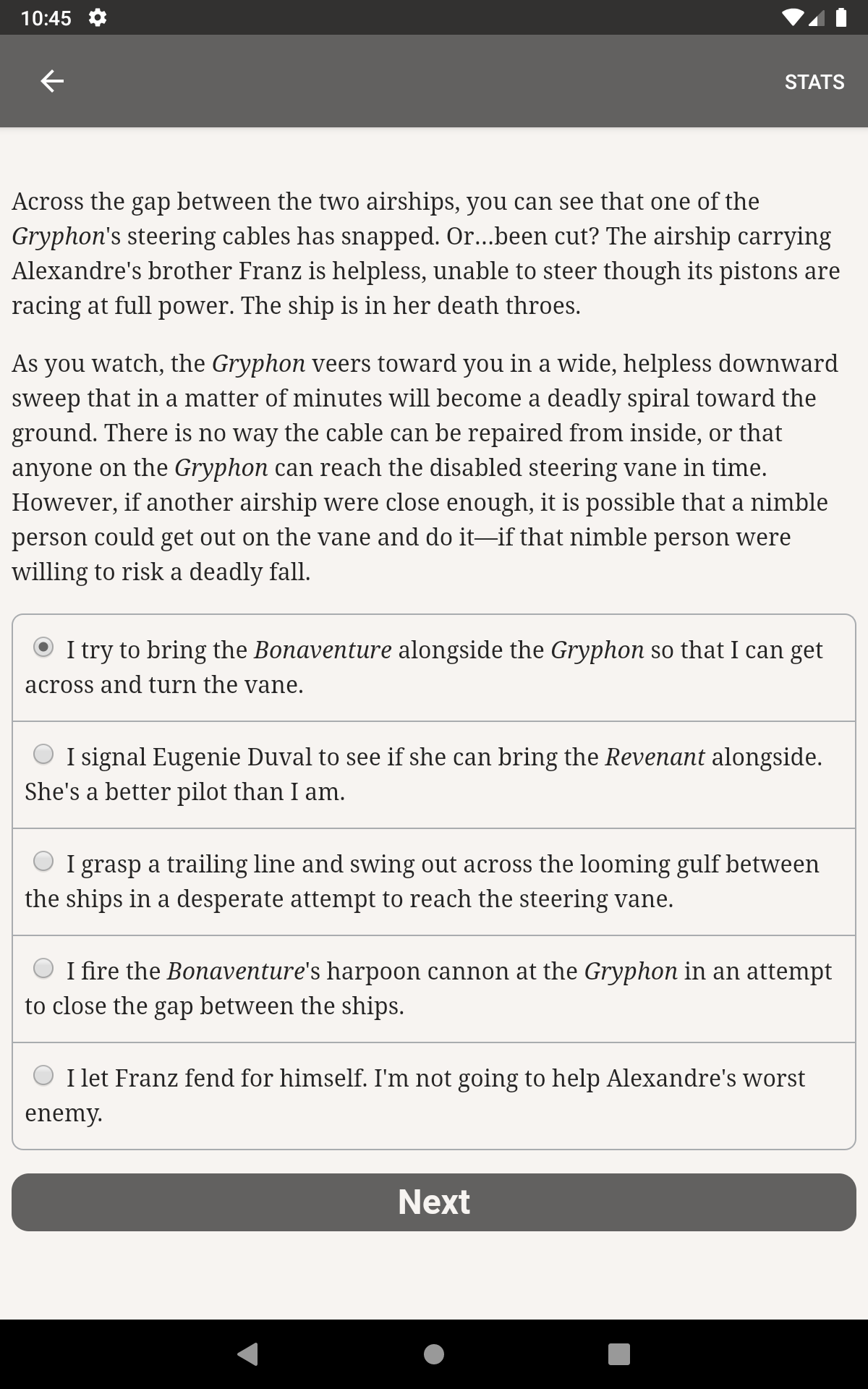 Cuplikan Layar Game Choice of Games