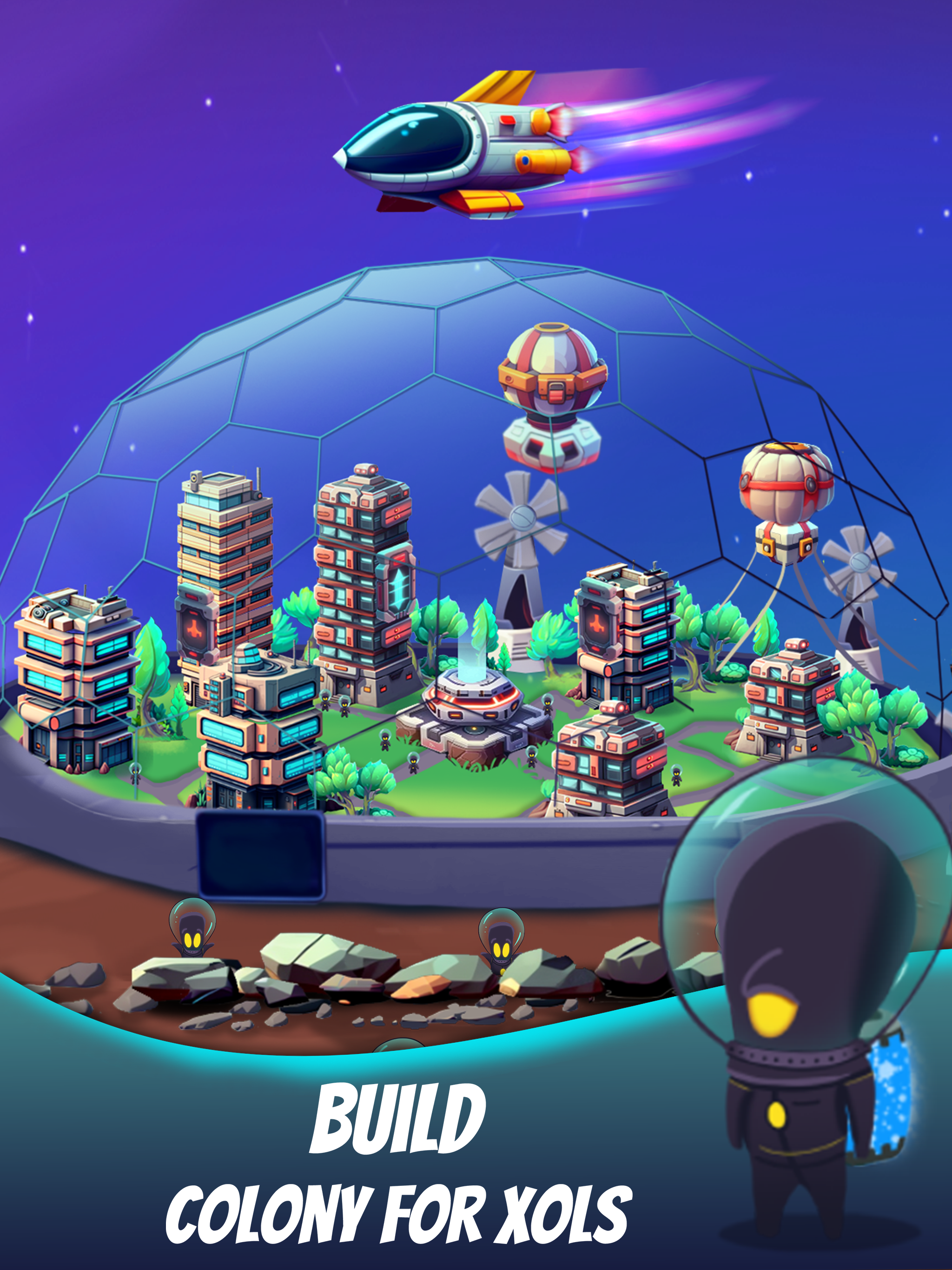 Space eXo Colony - Idle Tycoon screenshot game