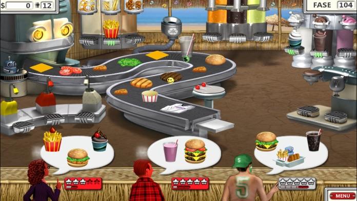 Captura de Tela do Jogo Burger Shop 2 Deluxe