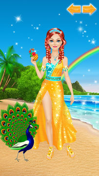 Tropical Princess: Girls Makeup and Dress Up Games ゲームのスクリーンショット