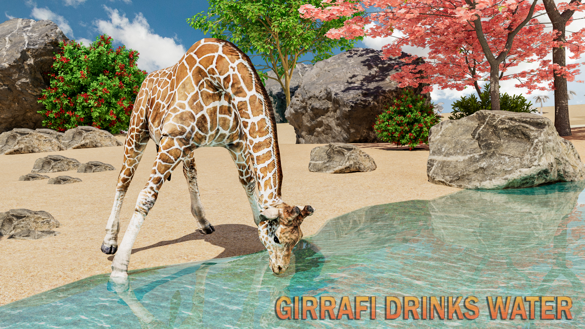 Giraffe Simulator: Safari Game Game Screenshot