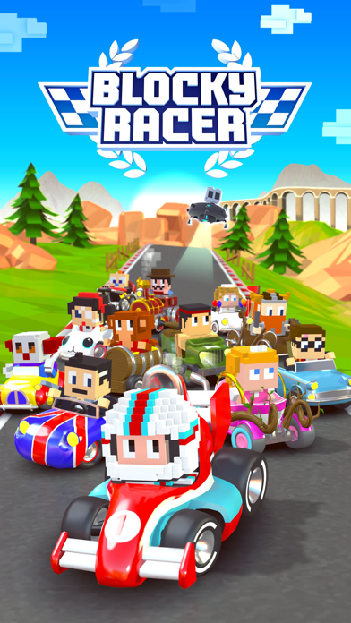 Screenshot of Blocky Racer