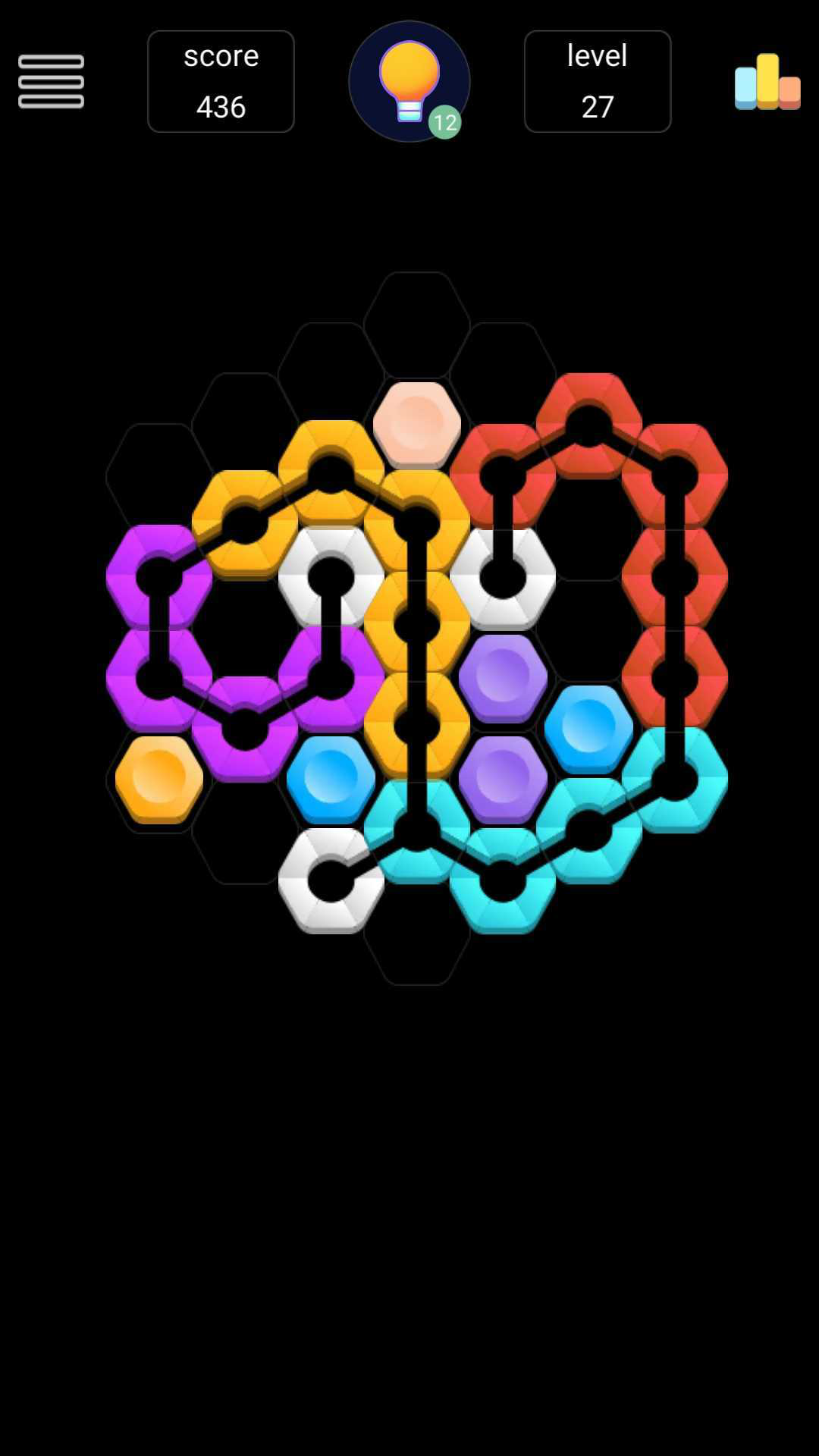 Hexa Flow Game Screenshot