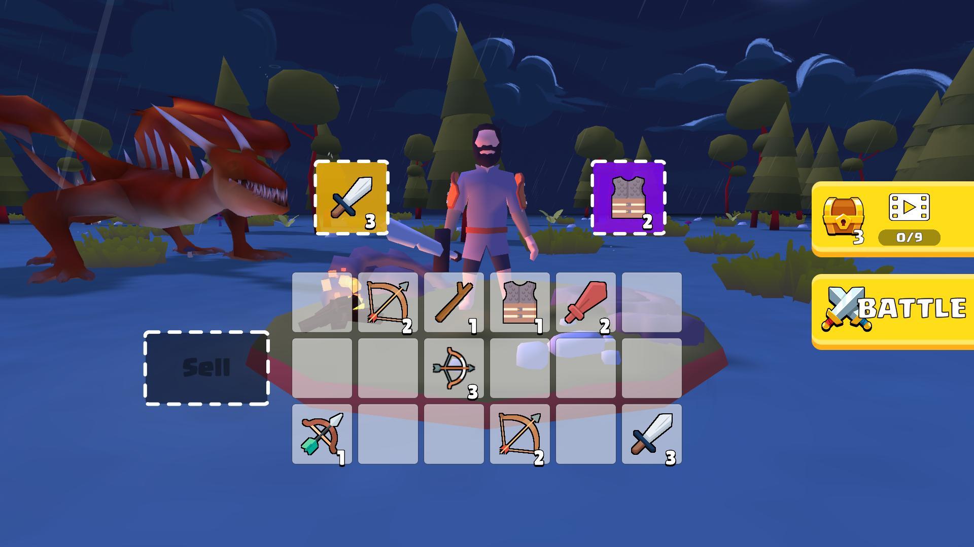Screenshot of Survival Hero: Merge Equip RPG