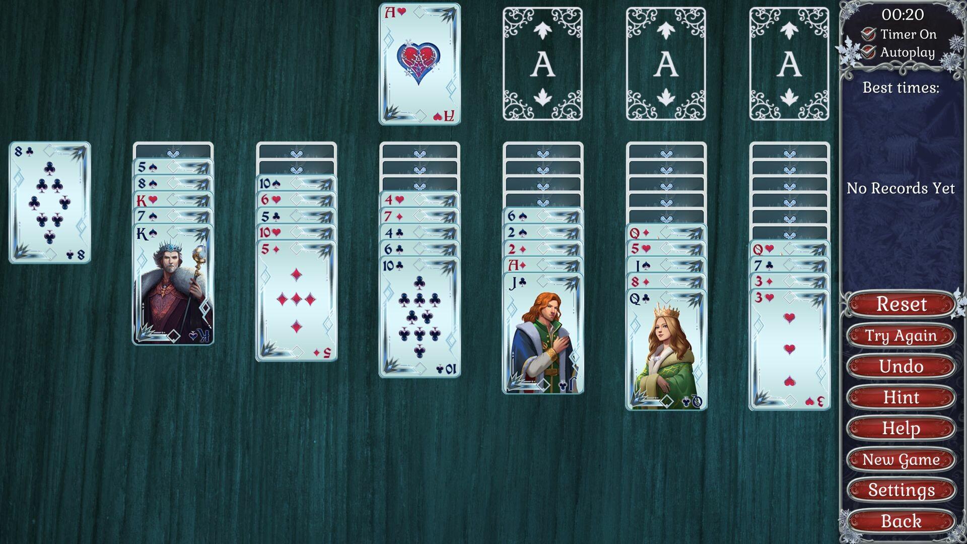 Screenshot of Jewel Match Solitaire Winterscapes 2 - Collector's Edition