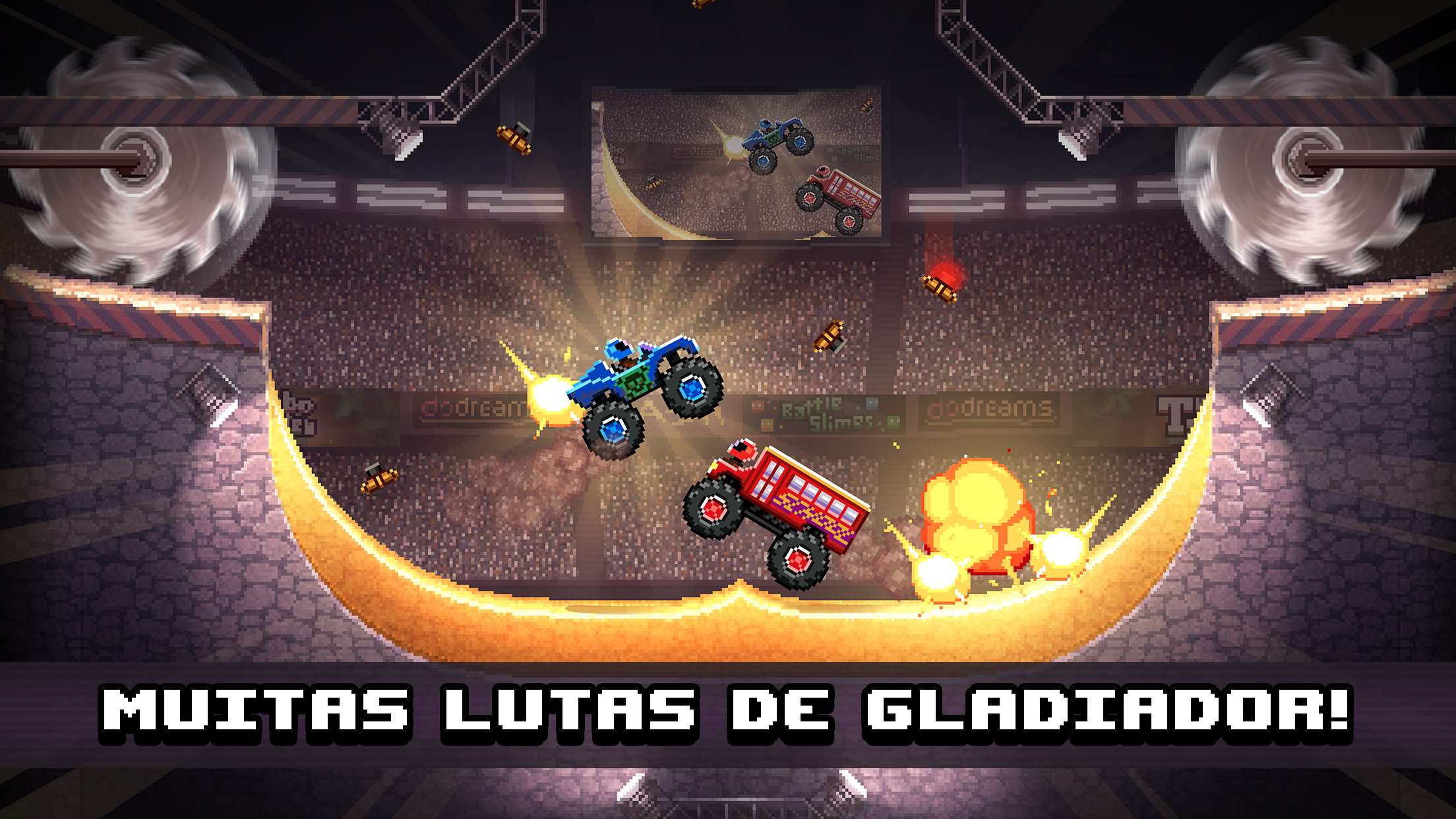 Captura de Tela do Jogo Drive Ahead! - Lutas de carros