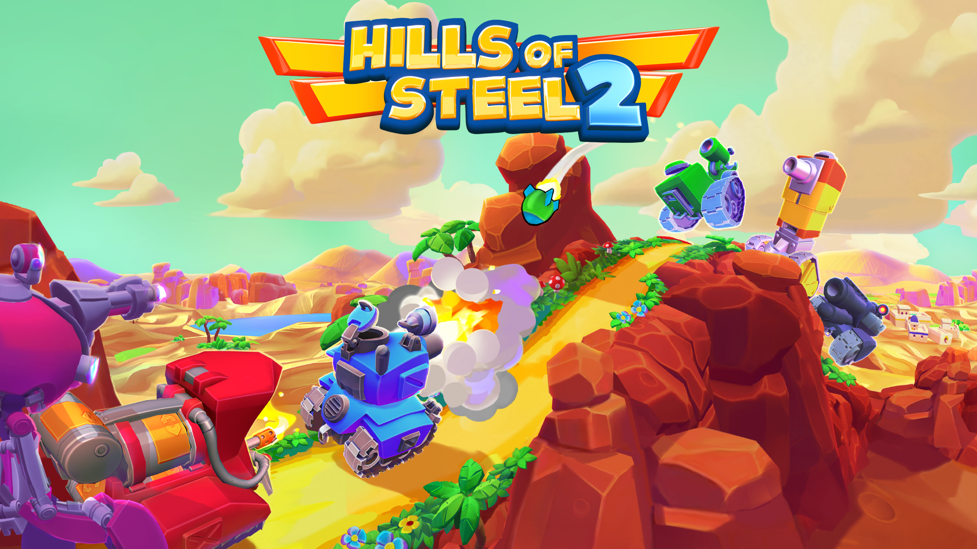 Hills of Steel 2 게임 스크린 샷