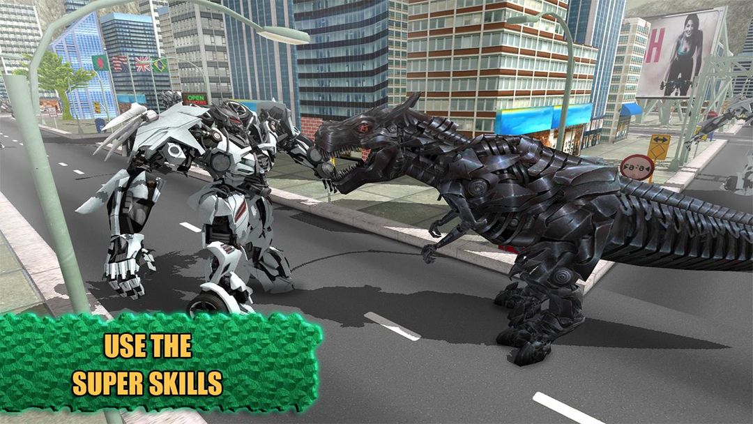 Futuristic Robot T-Rex 3D 게임 스크린 샷