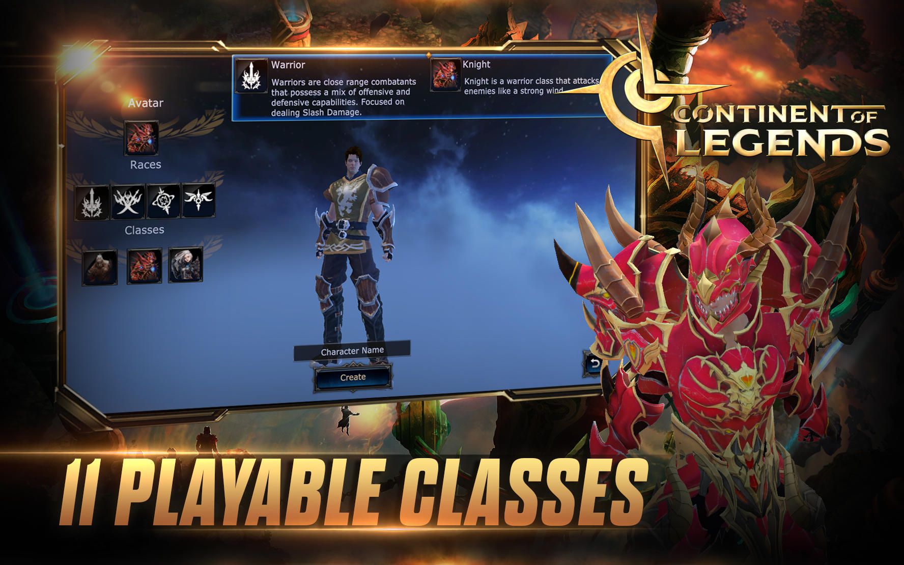 Screenshot of Continent of Legends