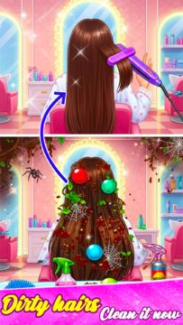 Hair Salon: Princesses ASMR Game Screenshot