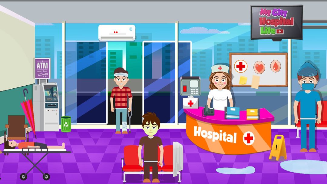 나의 도시 병원 생활 : 의사 생활 방식 척 게임 스크린 샷