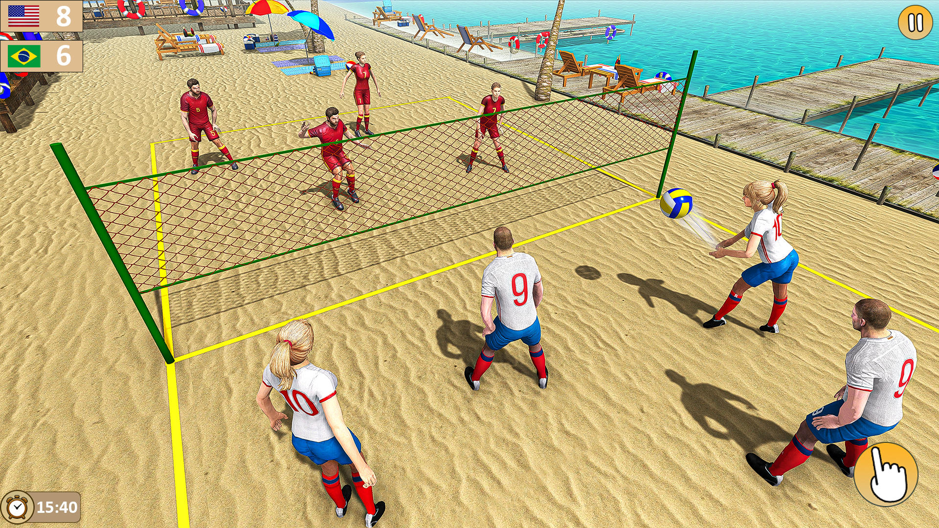 Volleyball 3D Champions Games遊戲截圖