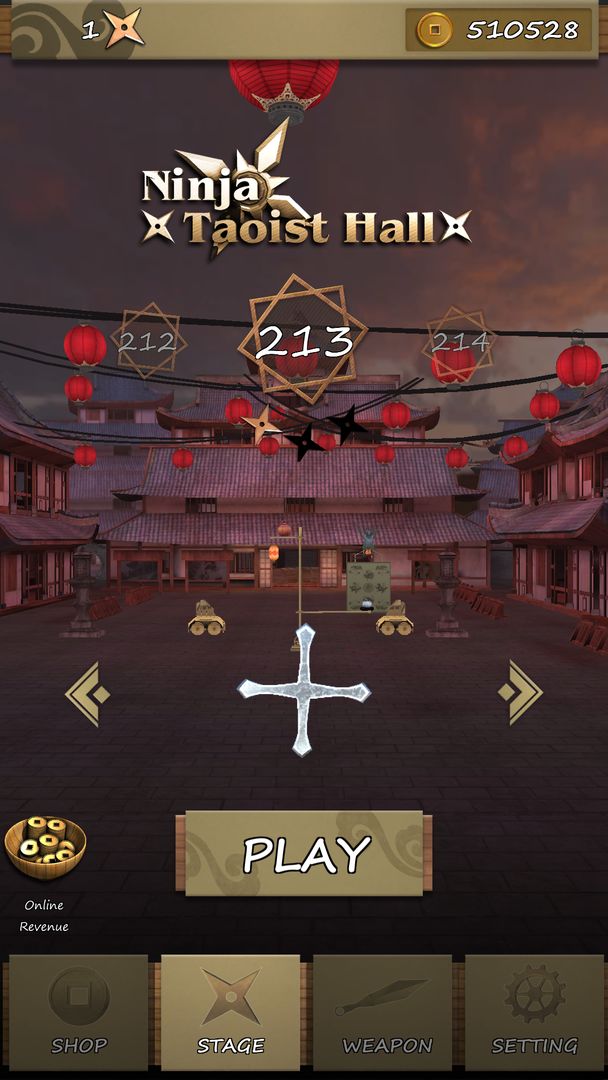 Screenshot of Ninja Shuriken: Darts Shooting