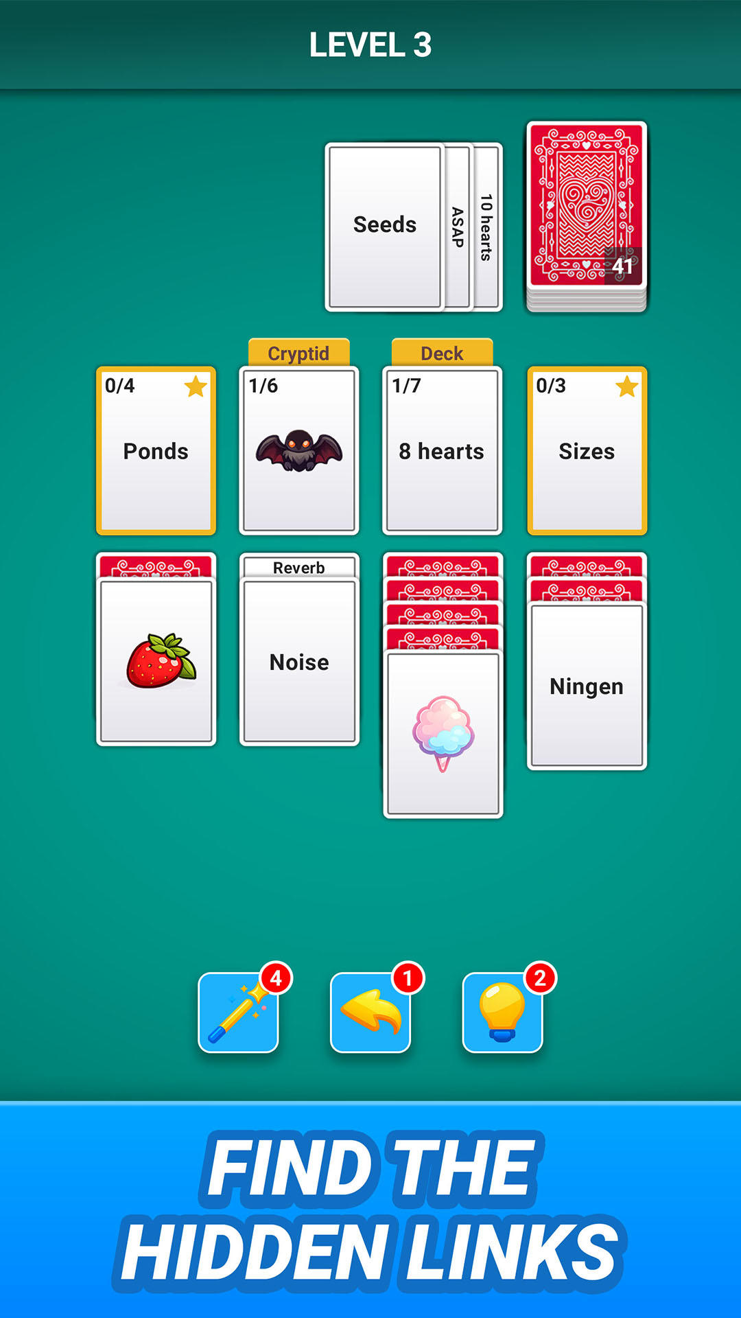 Word Solitaire Associations Game Screenshot