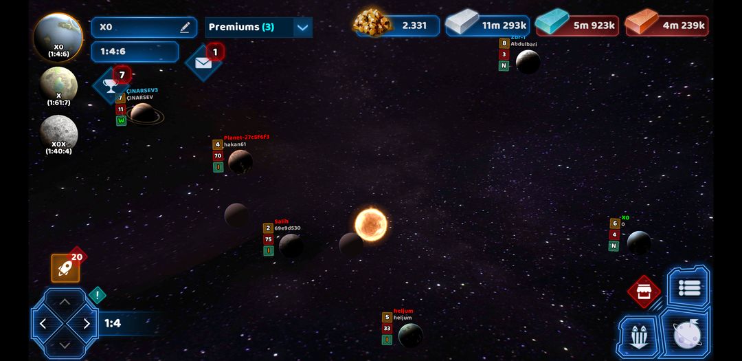 Screenshot of Dark Planets
