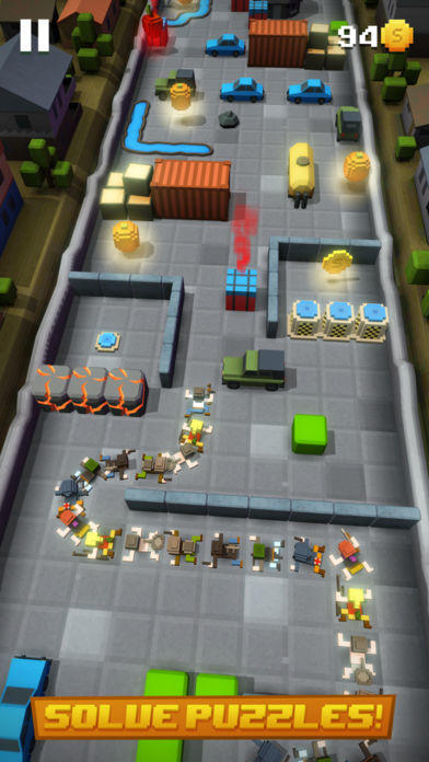 Blocky Snakes Game Screenshot