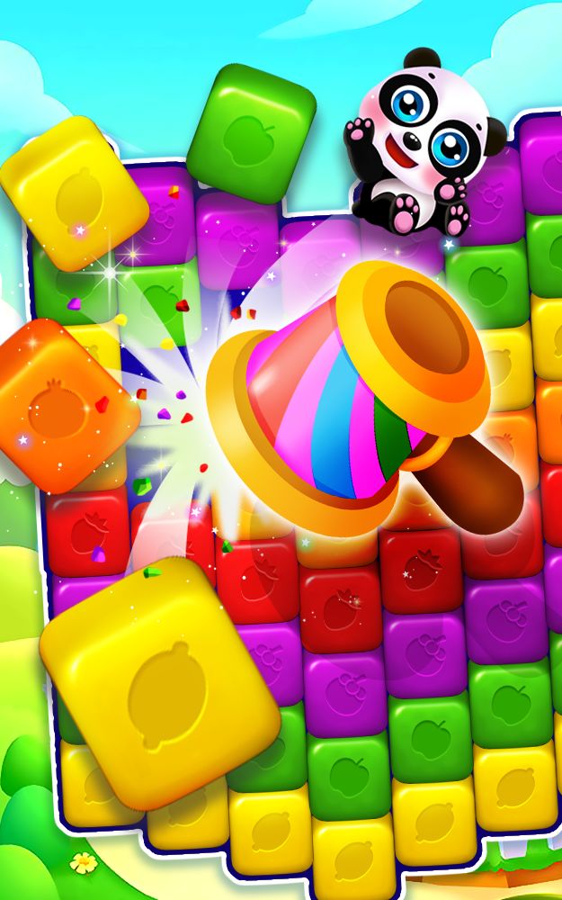Screenshot of bears Fruit Cube toys blast
