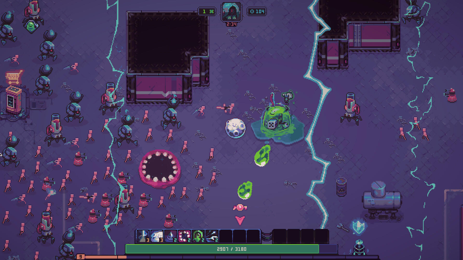 Slime 3K: Rise Against Despot Game Screenshot