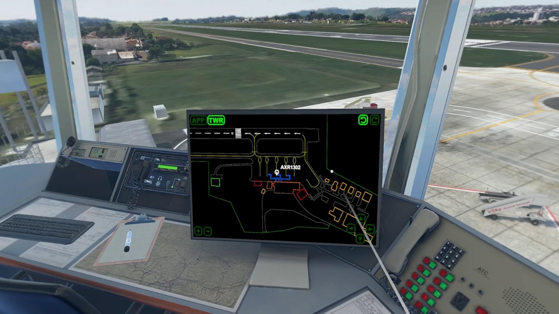 Cuplikan Layar Game V-Air Traffic Control