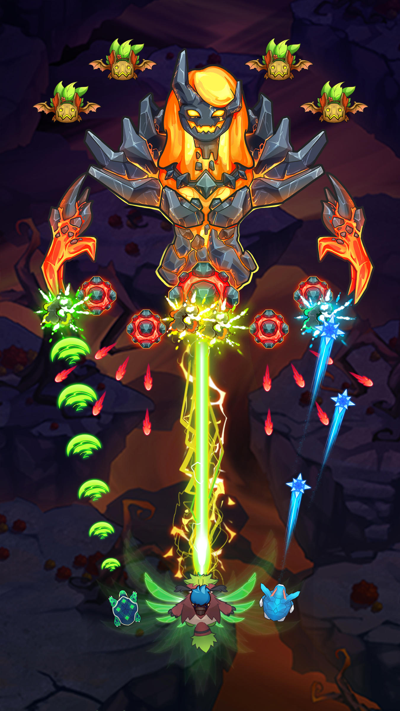 天空冠軍：銀河太空射擊遊戲，怪物進化 遊戲截圖