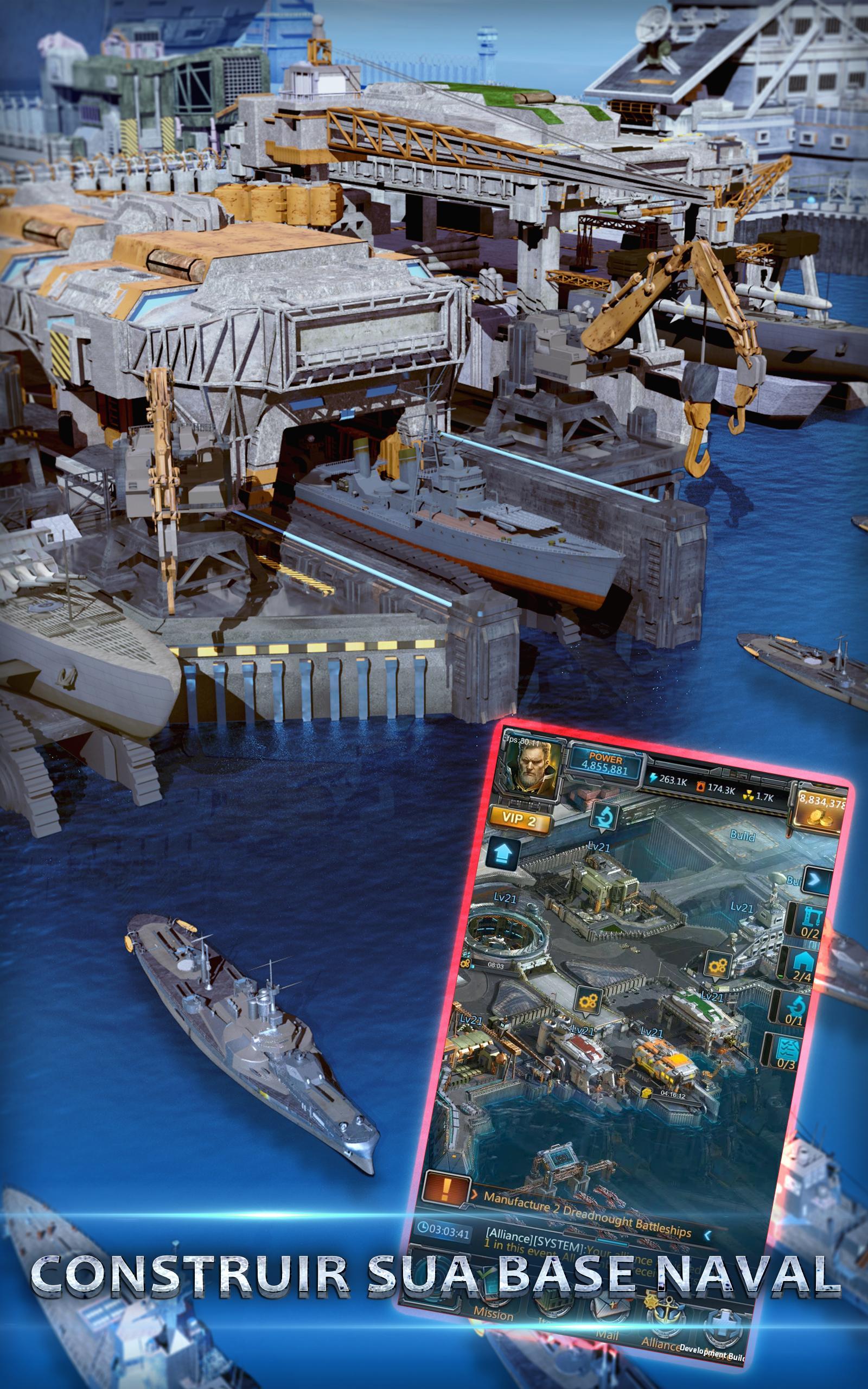 Captura de Tela do Jogo Battle Warship:Naval Empire