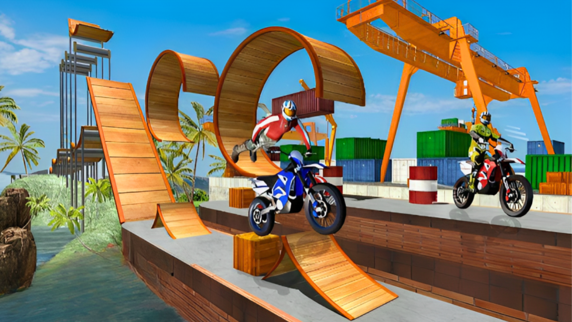 Screenshot of Ramp Bike Moto Stunt Racer