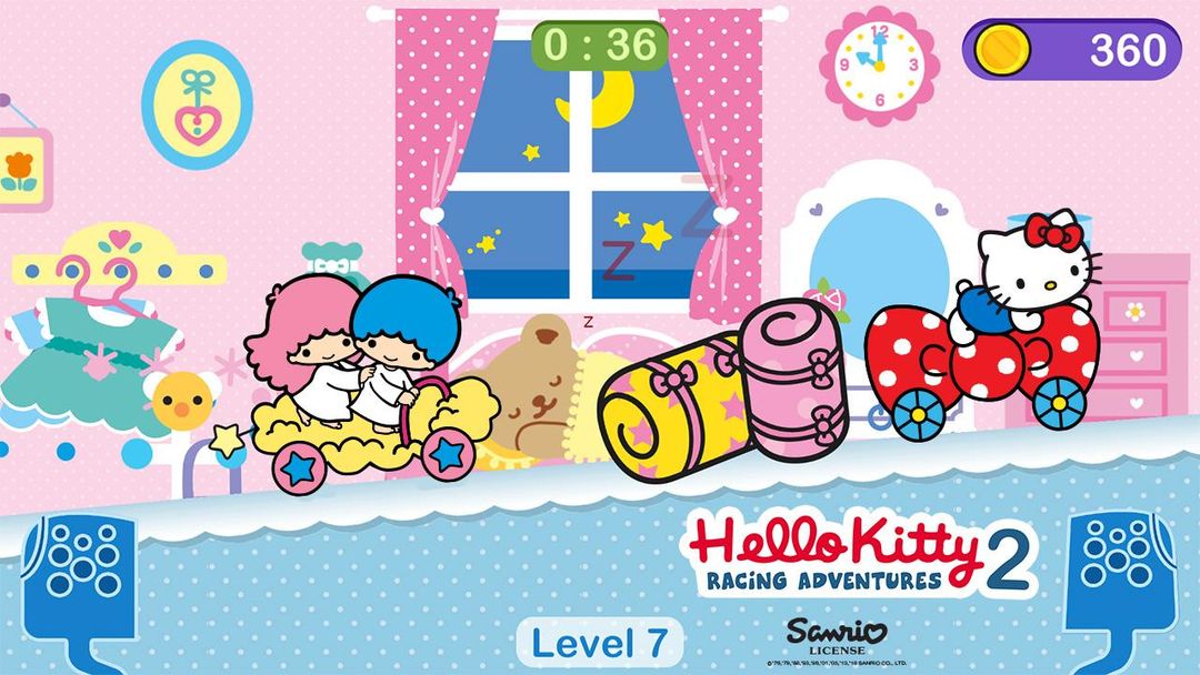 Hello Kitty 게임 - 자동차 게임 게임 스크린 샷