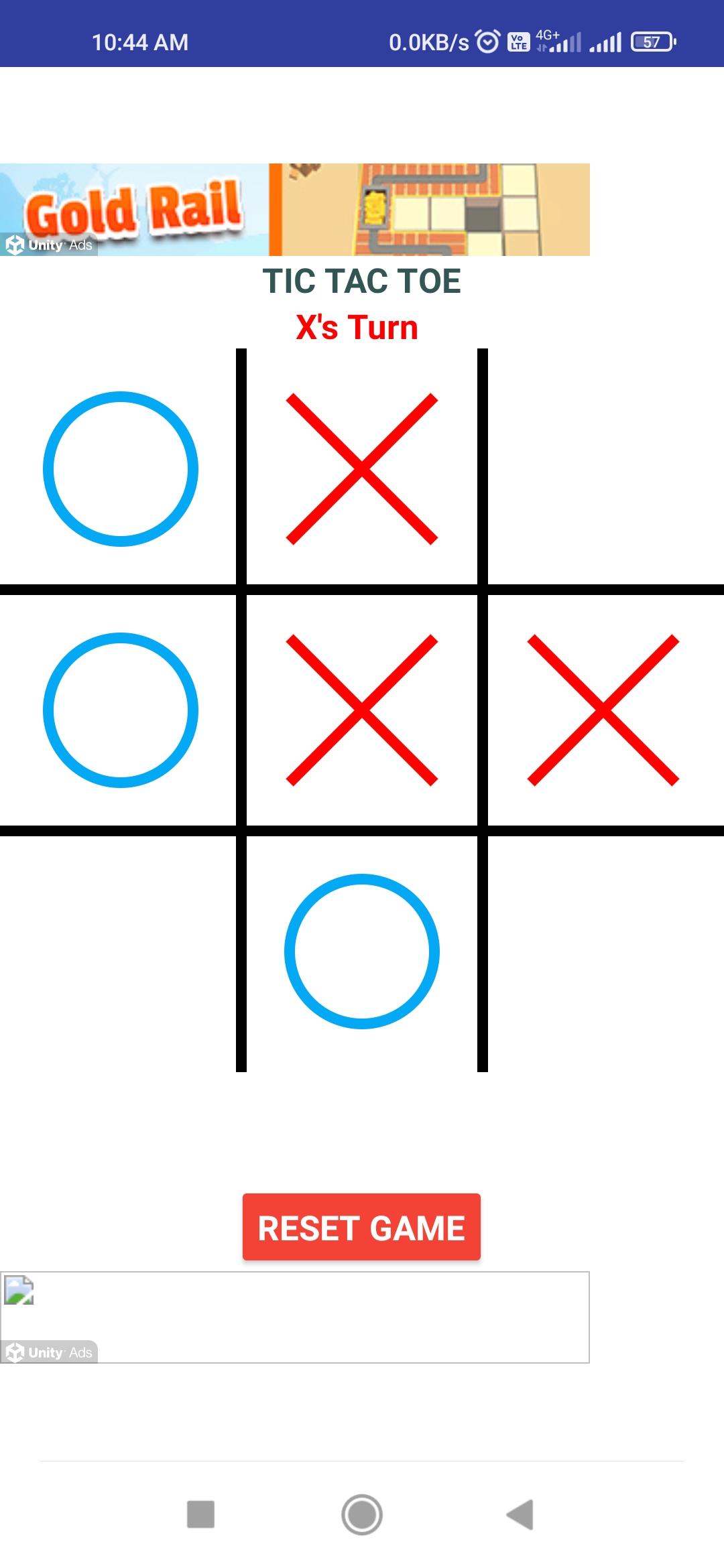 Tic Tac Toe Game Screenshot