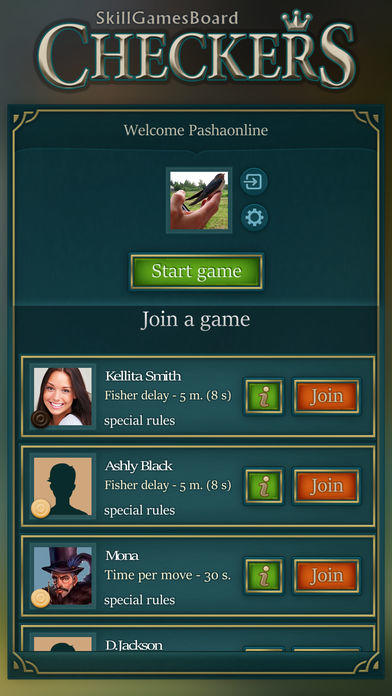 Checkers by SkillGamesBoard ゲームのスクリーンショット