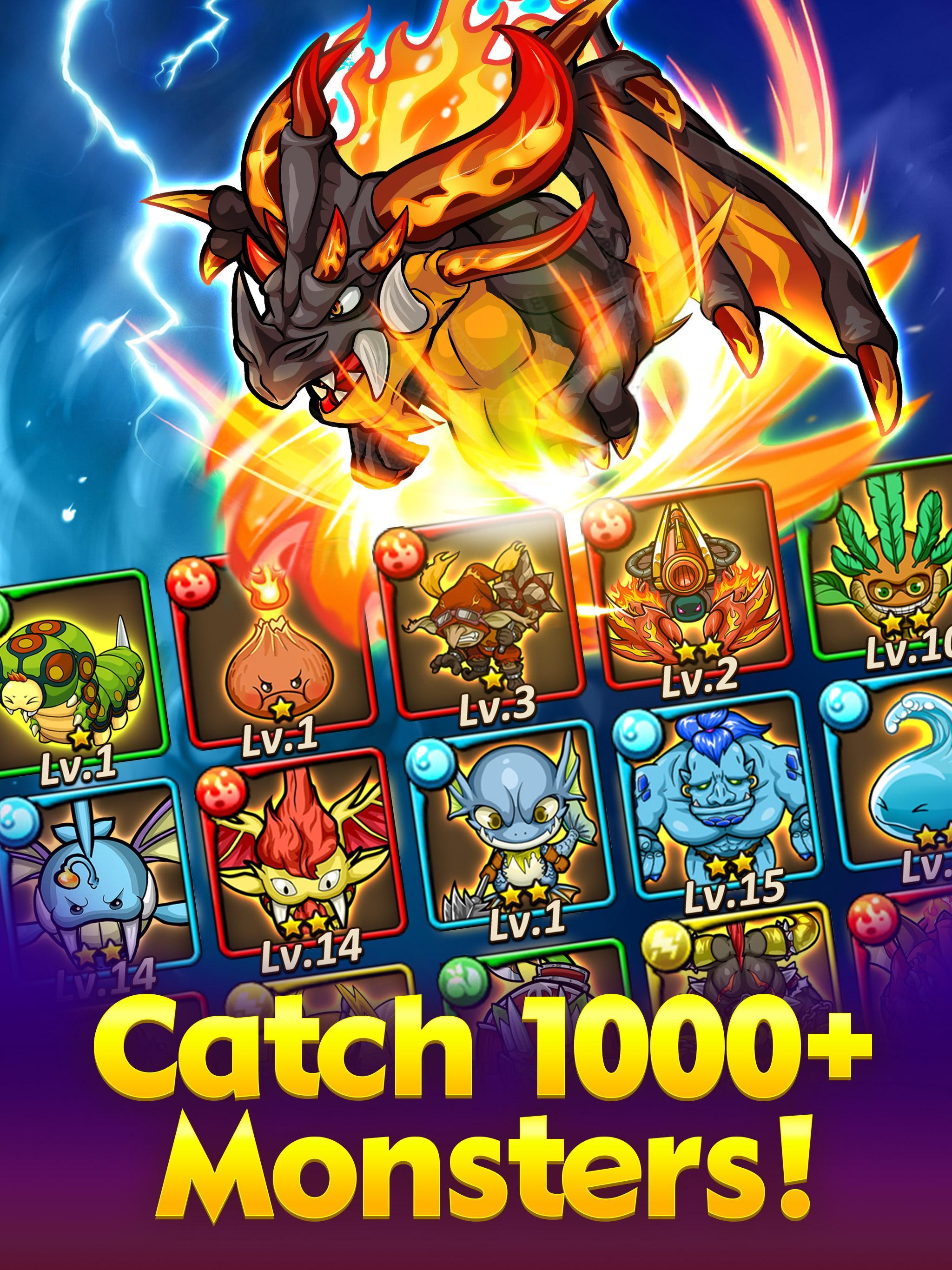 Скриншот игры Mega Monster Legends-Puzzle & RPG Adventure Game