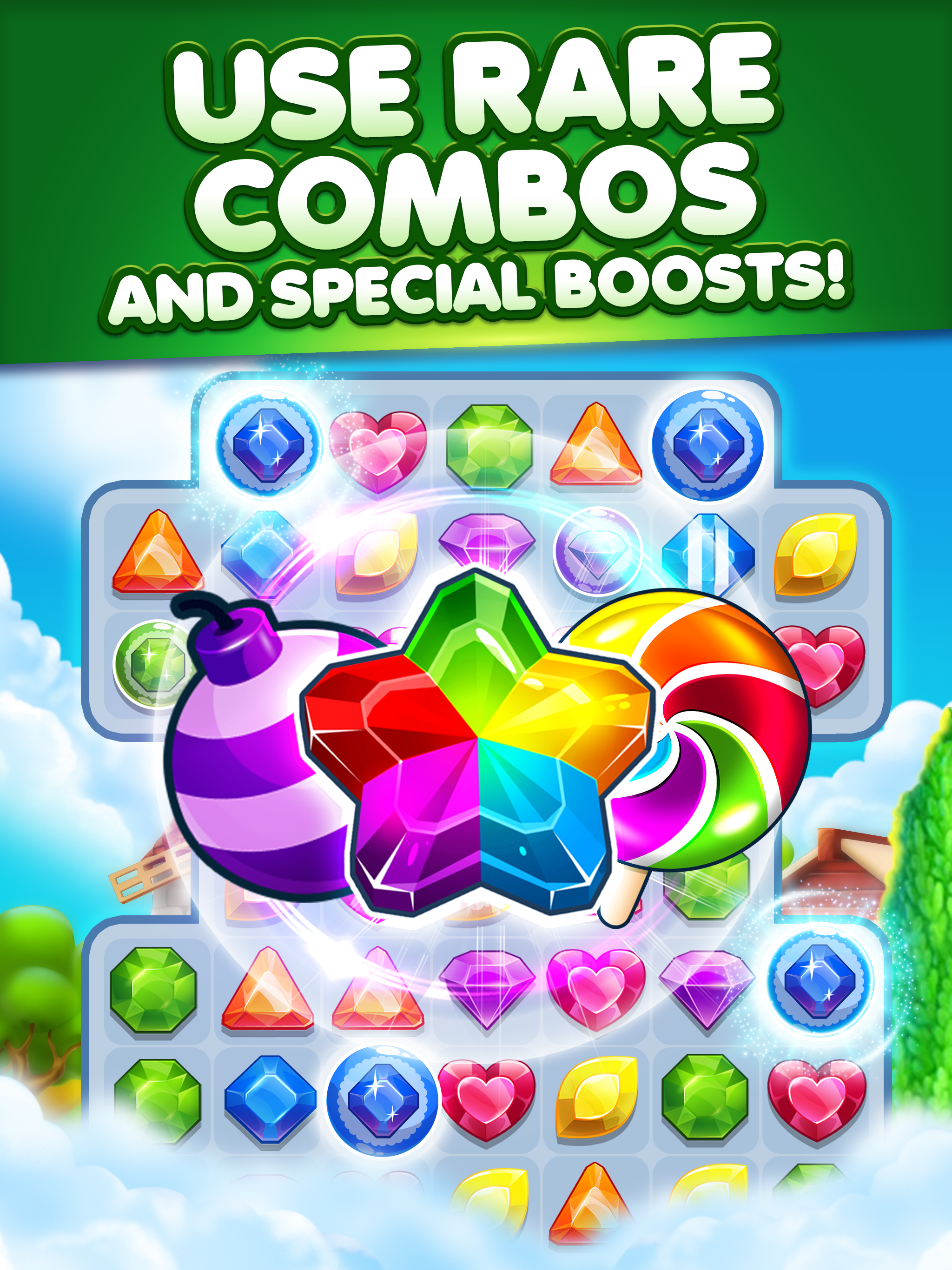 Addictive Gem - Match 3 Games Game Screenshot