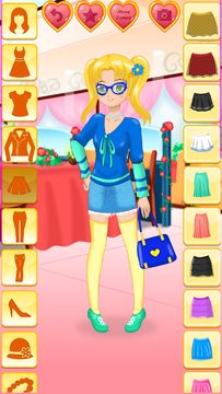 Anime Date Dress Up Girls Game Game Screenshot