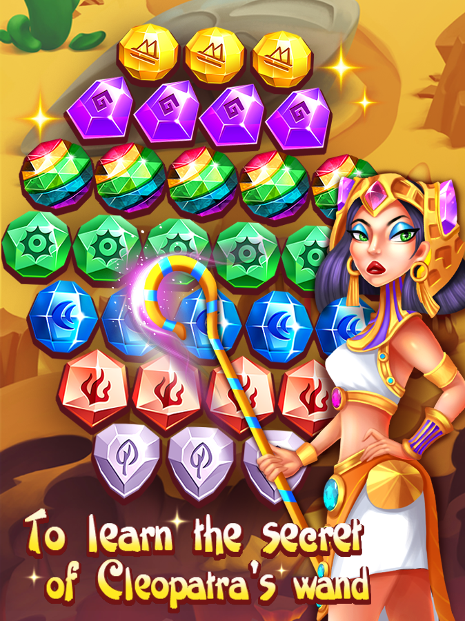 Cuplikan Layar Game Cleopatra Diamond Quest☥