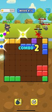 Captura de Tela do Jogo Block Attack