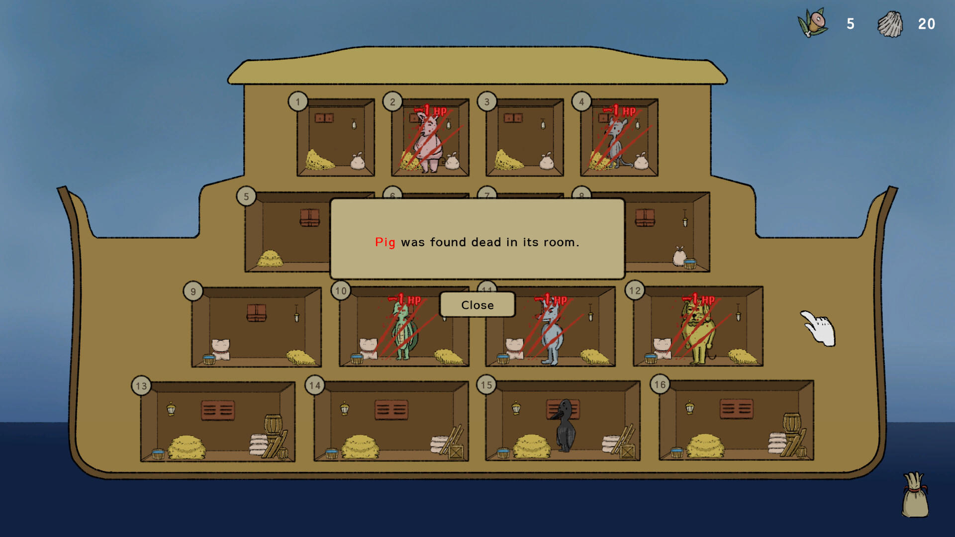 Screenshot of Noah's Dilemma