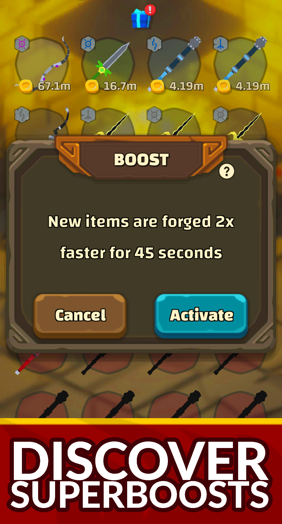 Blacksmith - Merge Idle RPG 遊戲截圖