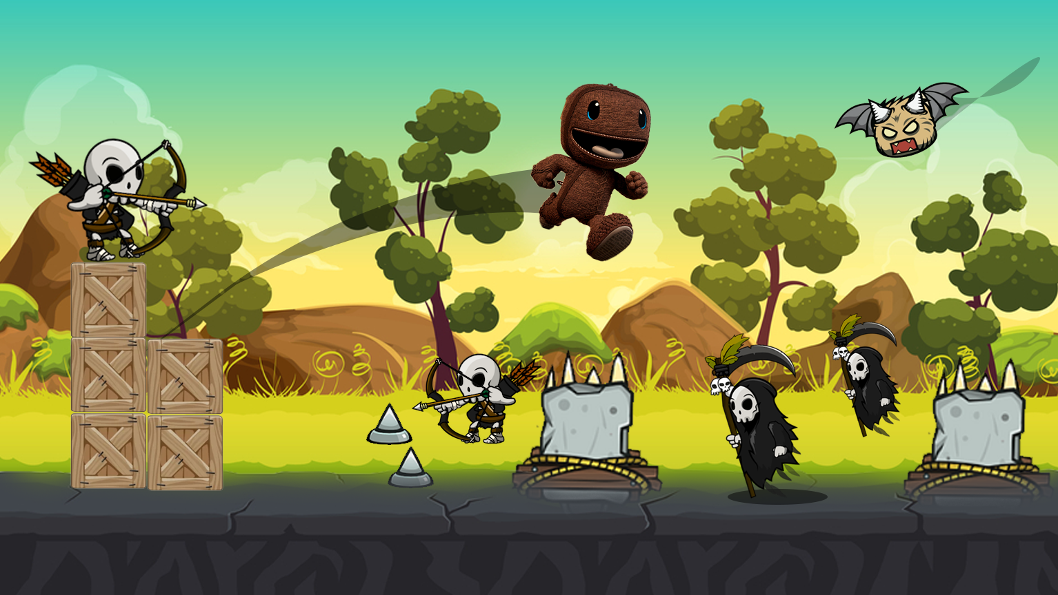 Screenshot of Sackboy Adventure game