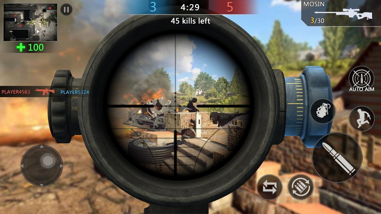 Screenshot 1 of Gun Strike Ops: นักกีฬา WW2 fps 