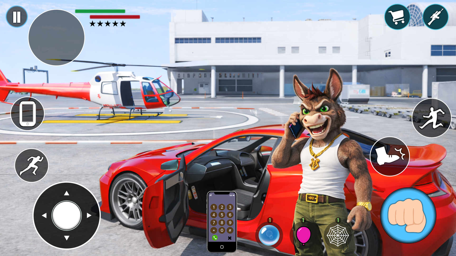 Donkey Gangster Simulator Game Screenshot