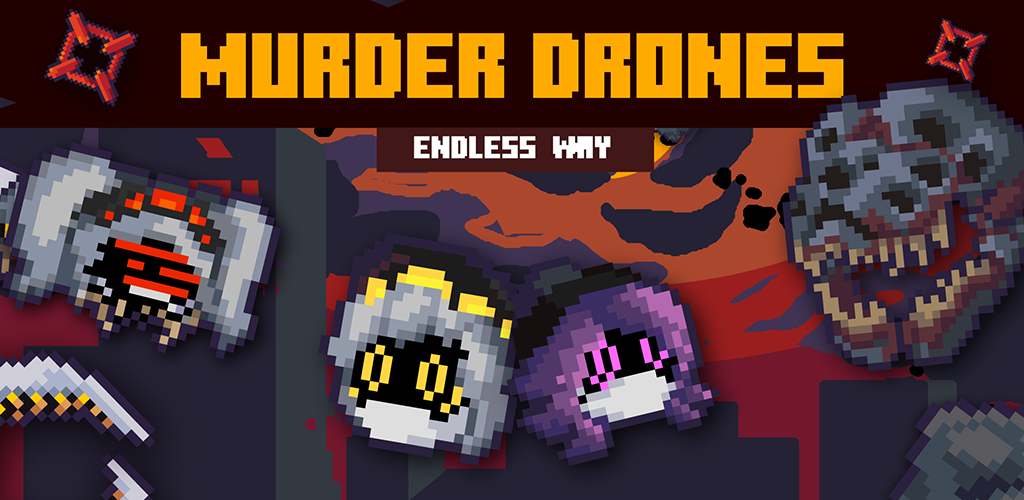 Banner of Murder Drones Endless Way 2D 