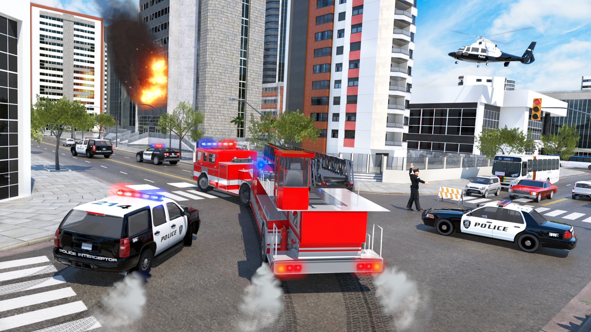 Fire Truck Driving Simulatorのキャプチャ