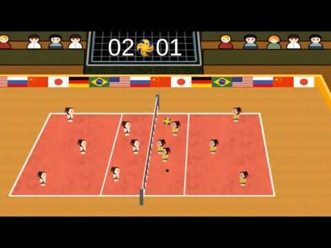 Screenshot of the video of Volleyball