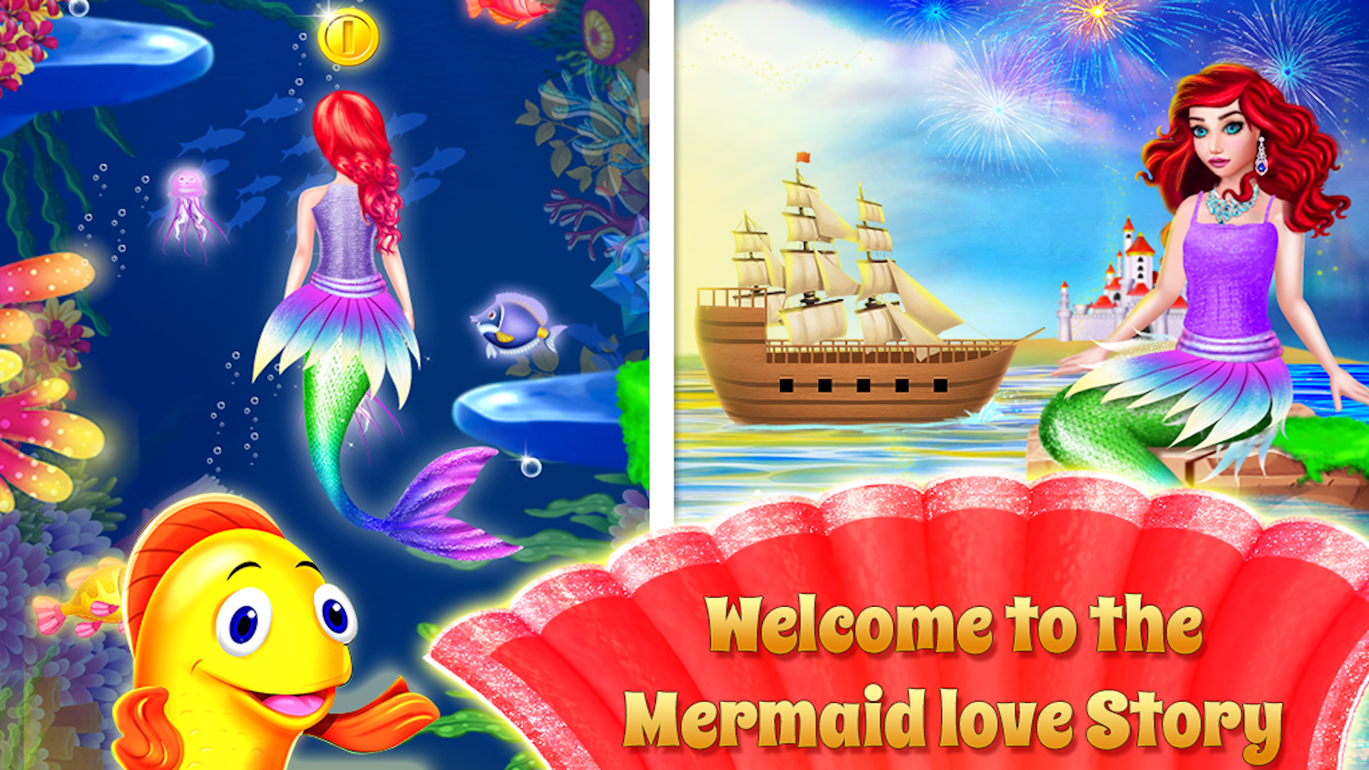 Screenshot 1 of Mermaid Rescue Love Story Game 2.1.5