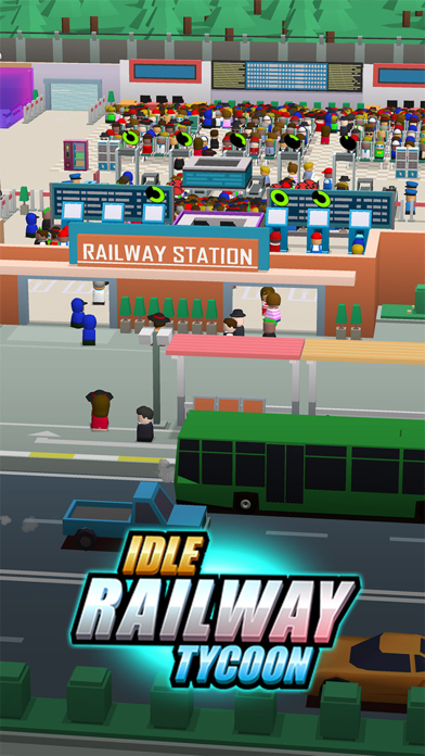 Idle Railway Tycoon ภาพหน้าจอเกม