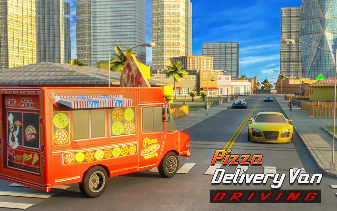 Screenshot of Pizza Delivery Van Driving Simulator