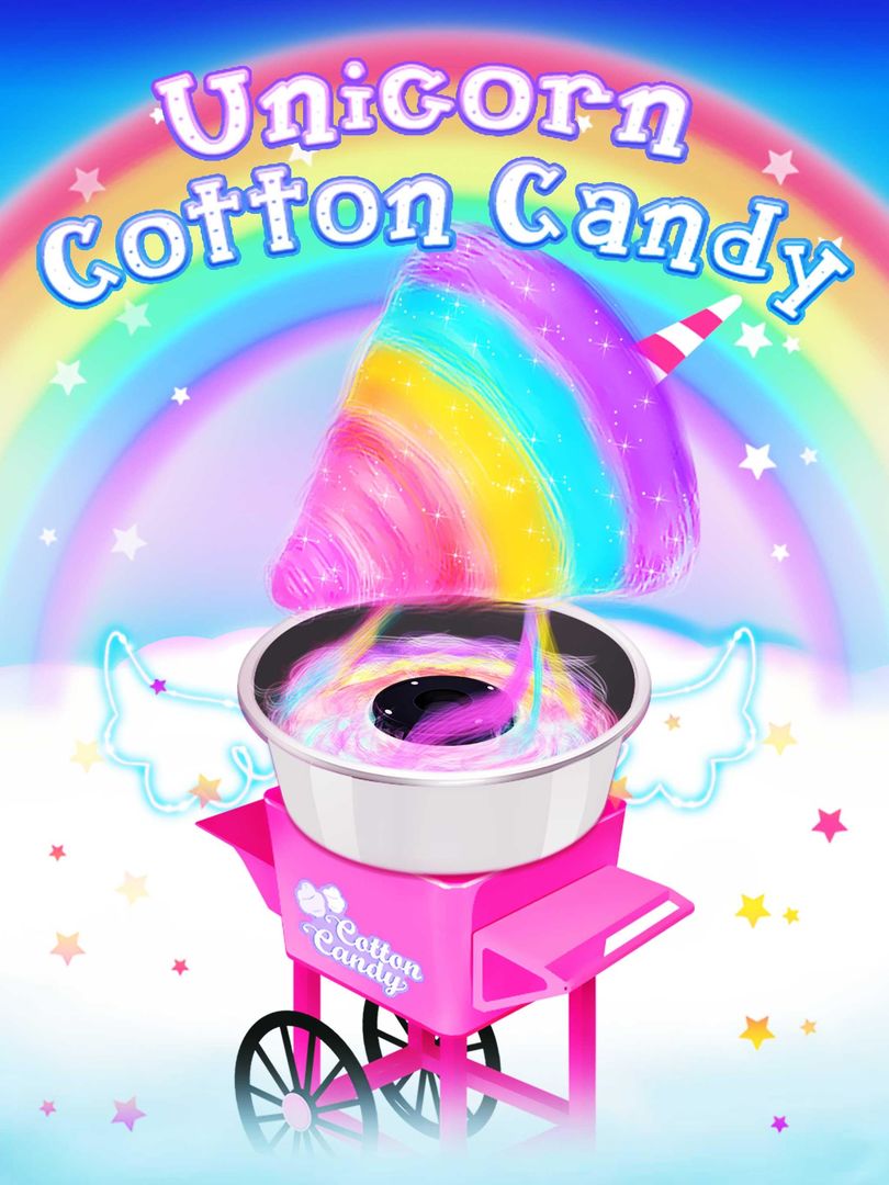 Unicorn Cotton Candy - Cooking Games for Girls screenshot game