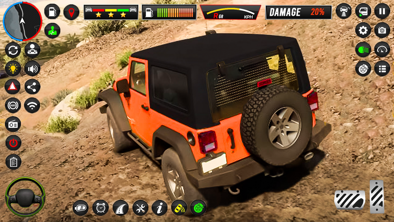 Offroad Jeep Crazy Driving 3D Game Screenshot