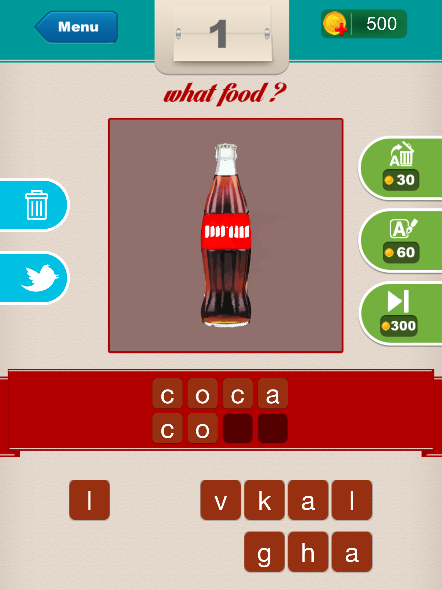 Скриншот игры What Food ?